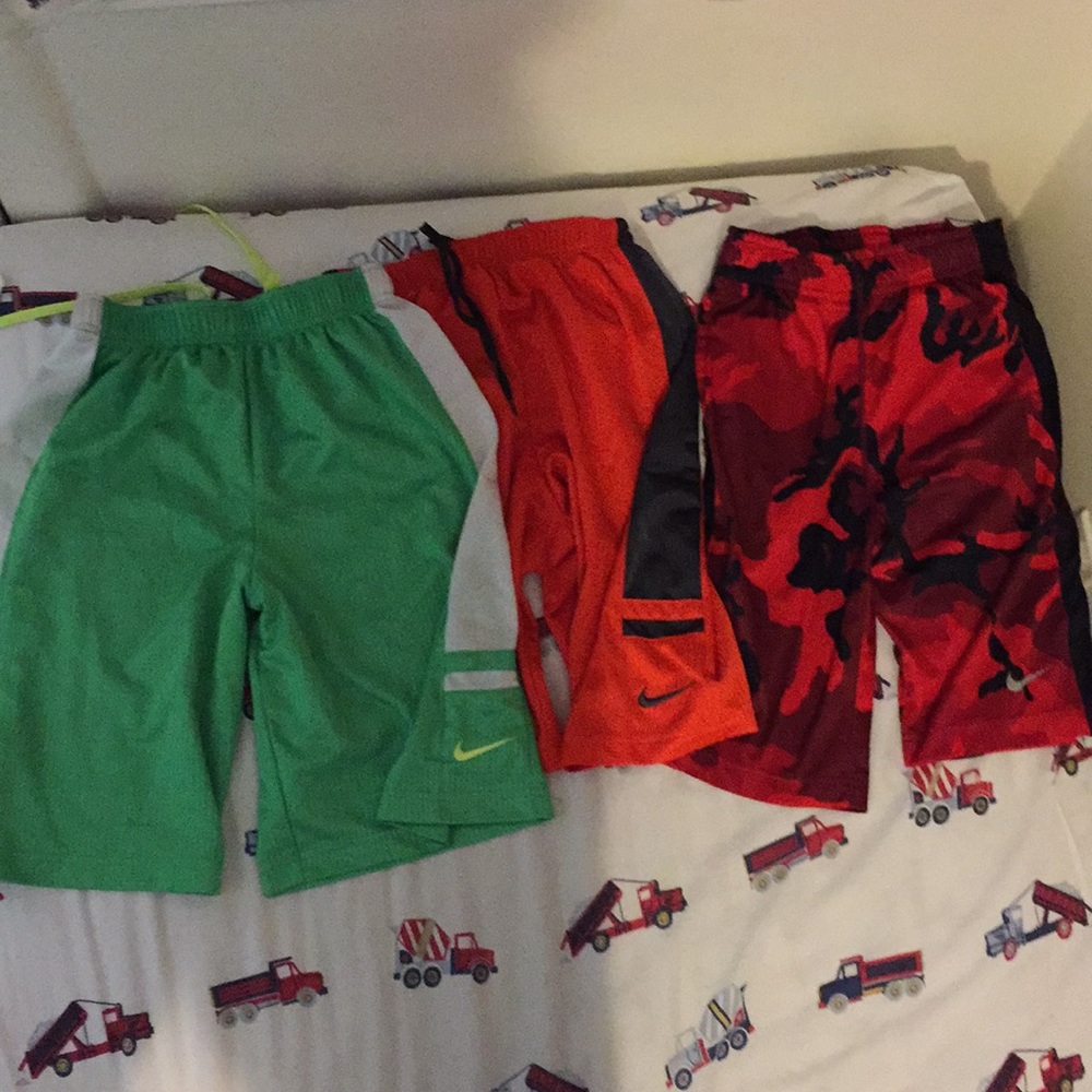 Three pairs of Nike shorts